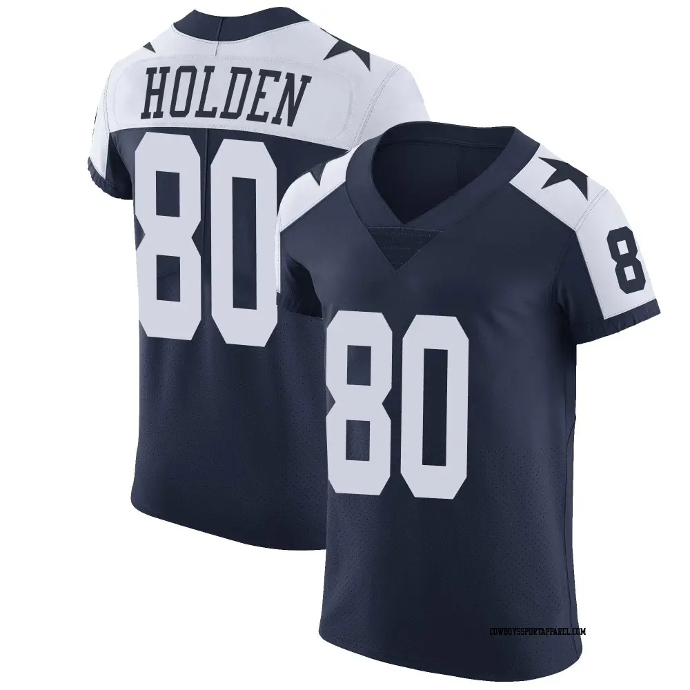 Elite Navy Men's Traeshon Holden Dallas Cowboys Alternate Vapor Untouchable Jersey