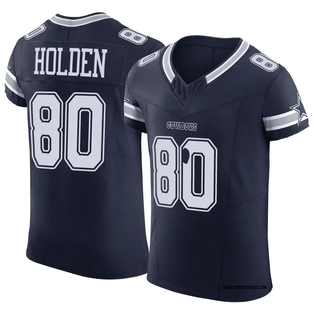 Elite Navy Men's Traeshon Holden Dallas Cowboys Vapor F.U.S.E. Jersey