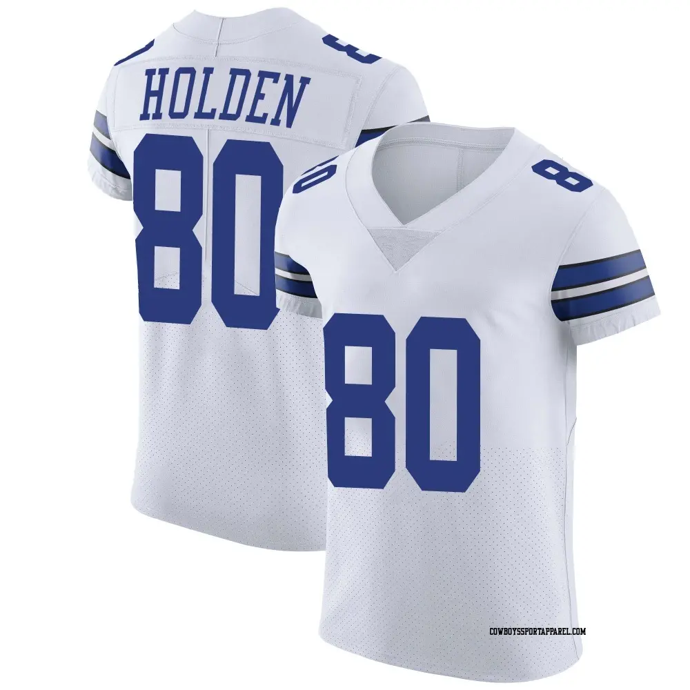 Elite White Men's Traeshon Holden Dallas Cowboys Vapor Untouchable Jersey