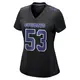 Game Black Women's James Houston Dallas Cowboys Carbon Fashion Jersey