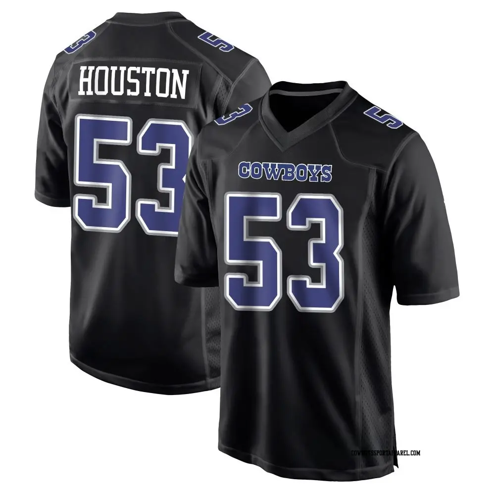Game Black Youth James Houston Dallas Cowboys Carbon Fashion Jersey