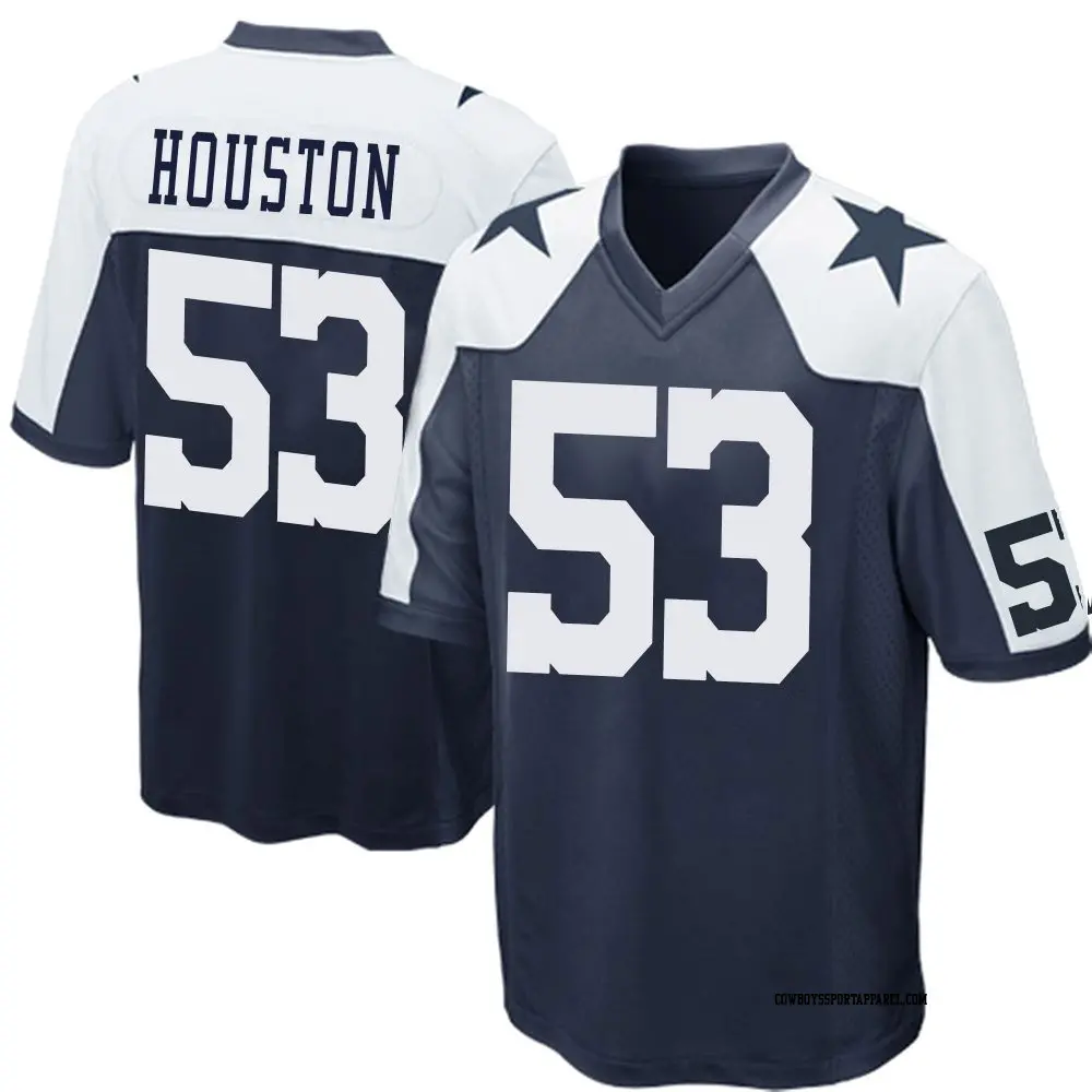 Game Navy Blue Men's James Houston Dallas Cowboys Throwback Jersey
