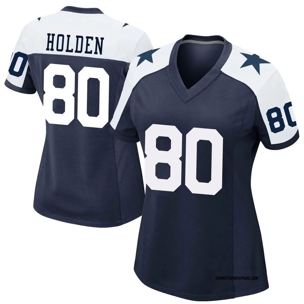 Game Navy Women's Traeshon Holden Dallas Cowboys Alternate Jersey