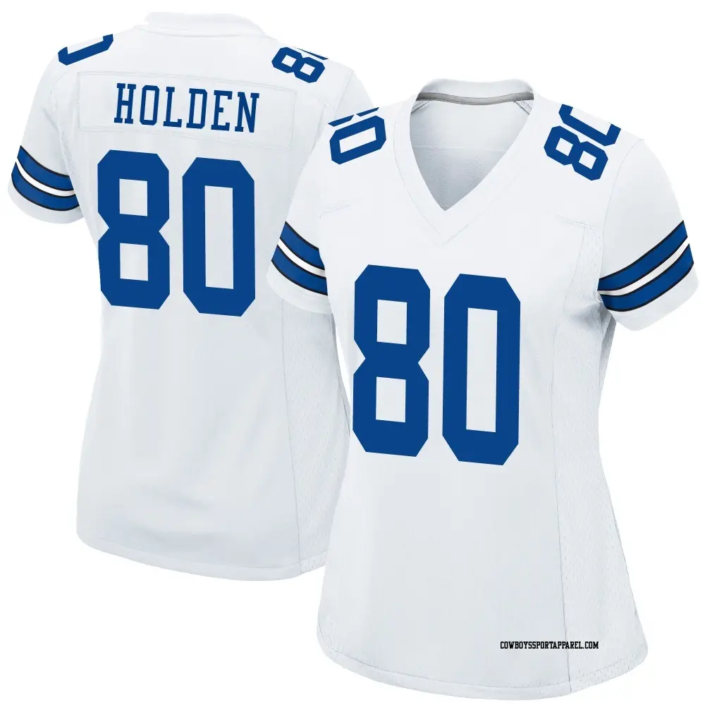 Game White Women's Traeshon Holden Dallas Cowboys Jersey