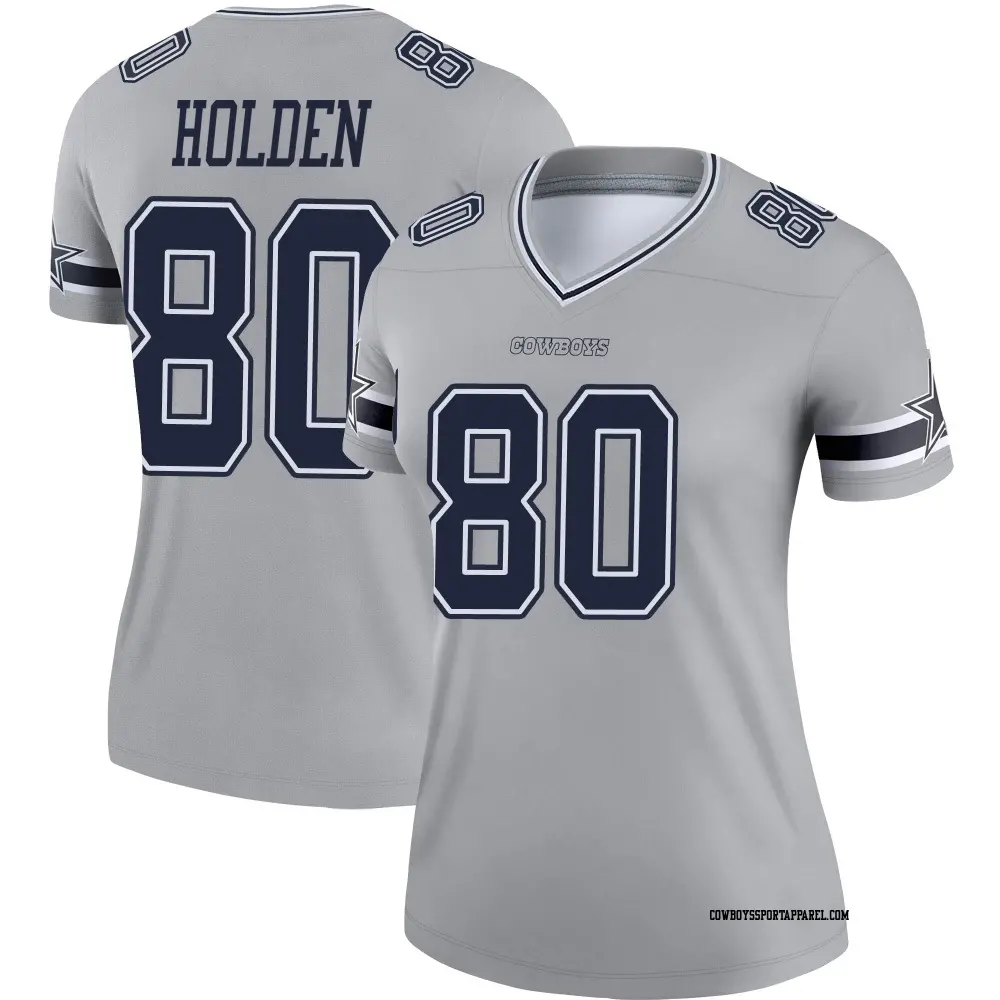 Legend Gray Women's Traeshon Holden Dallas Cowboys Inverted Jersey