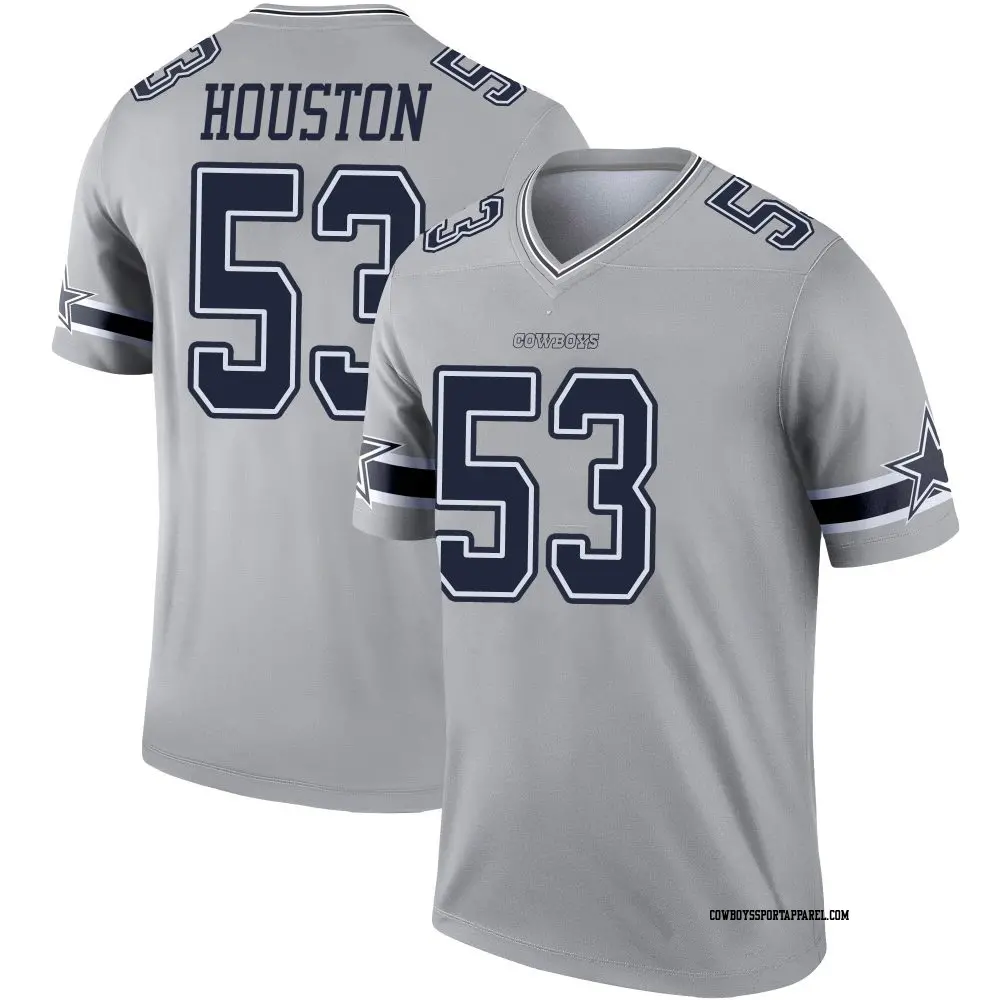 Legend Gray Youth James Houston Dallas Cowboys Inverted Jersey