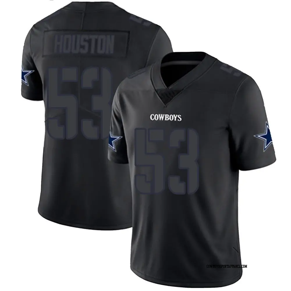 Limited Black Impact Men's James Houston Dallas Cowboys Jersey