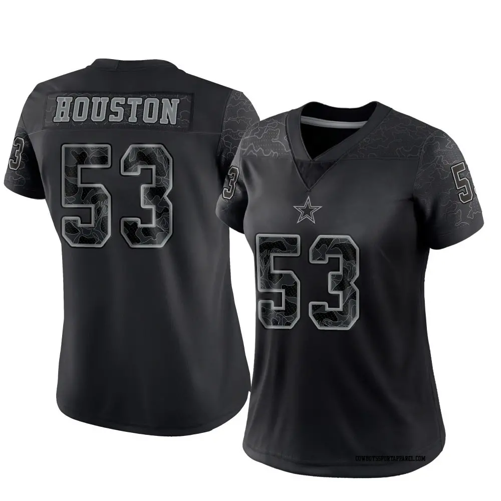 Limited Black Women's James Houston Dallas Cowboys Reflective Jersey