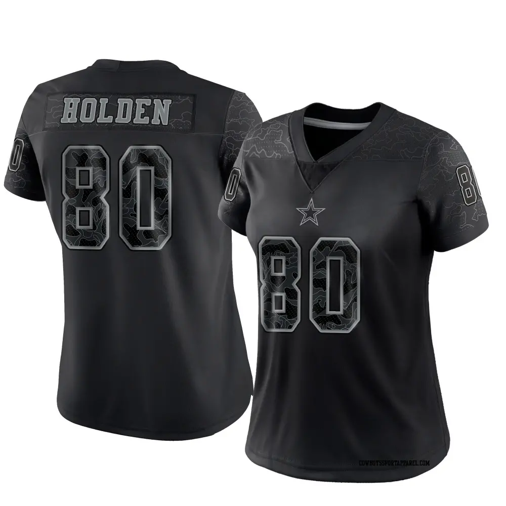 Limited Black Women's Traeshon Holden Dallas Cowboys Reflective Jersey