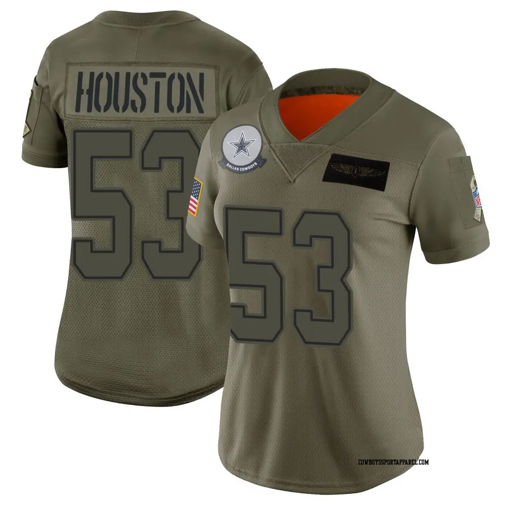 Limited Camo Women's James Houston Dallas Cowboys 2019 Salute to Service Jersey