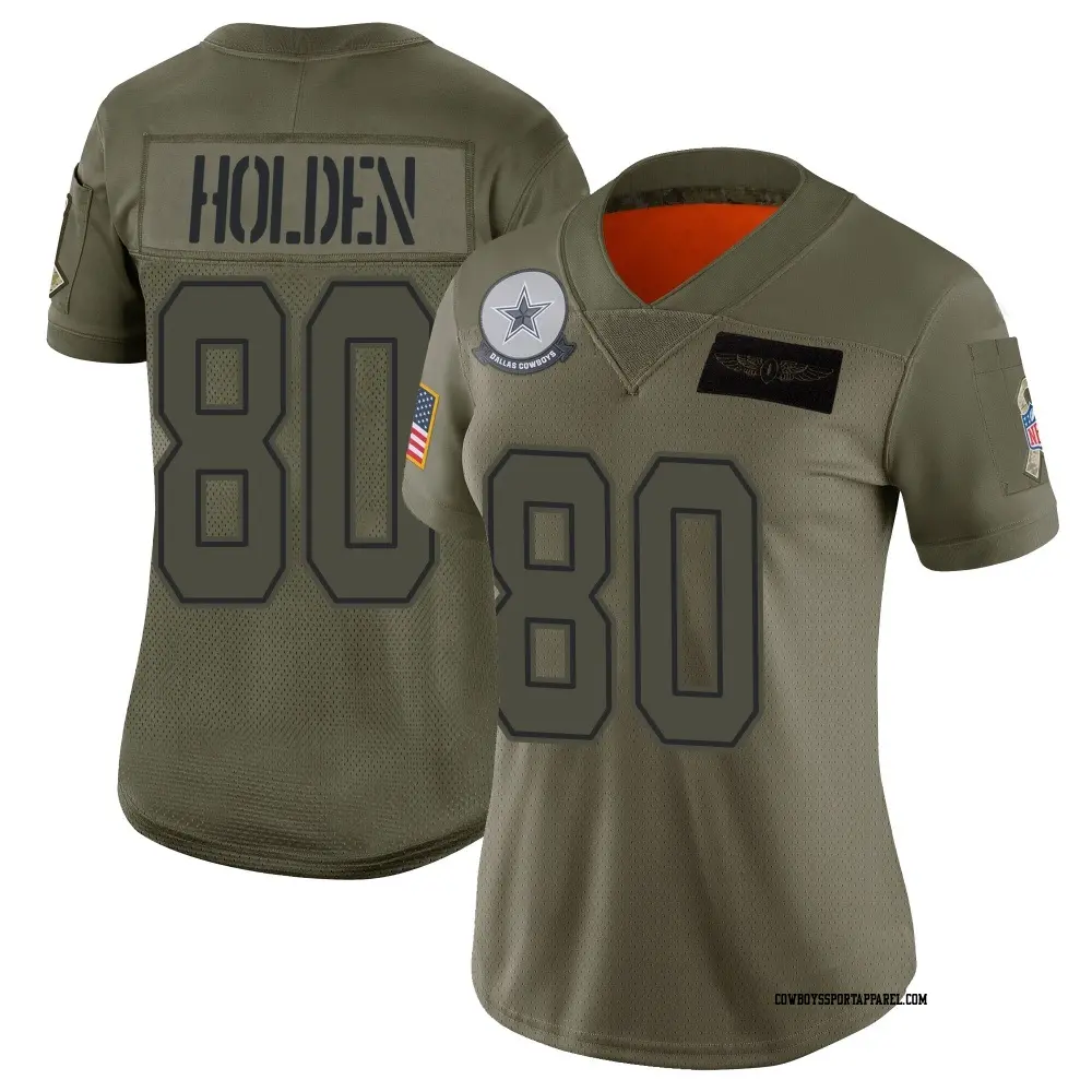 Limited Camo Women's Traeshon Holden Dallas Cowboys 2019 Salute to Service Jersey