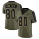 Limited Olive Men's Traeshon Holden Dallas Cowboys 2021 Salute To Service Jersey