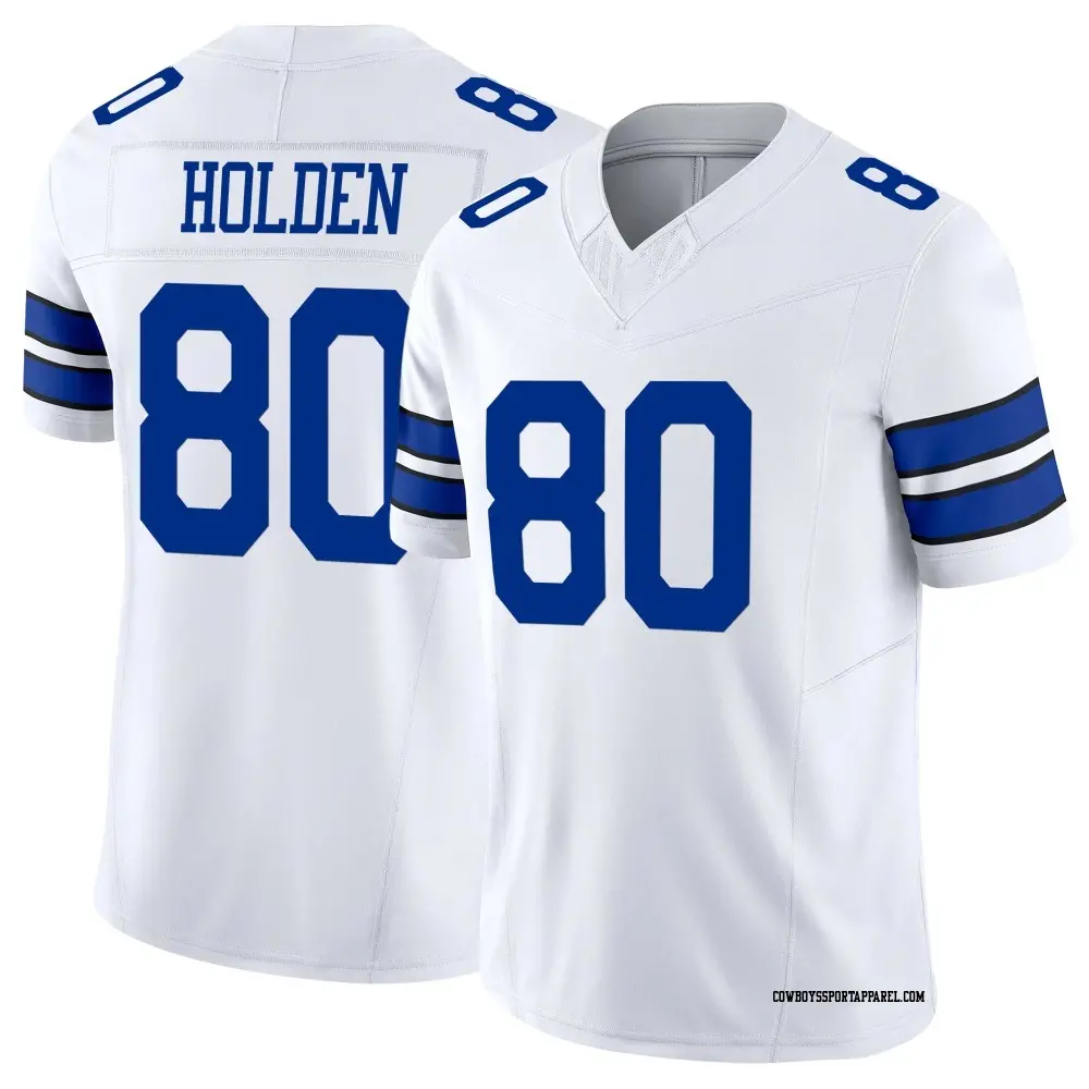 Limited White Youth Traeshon Holden Dallas Cowboys Vapor F.U.S.E. Jersey